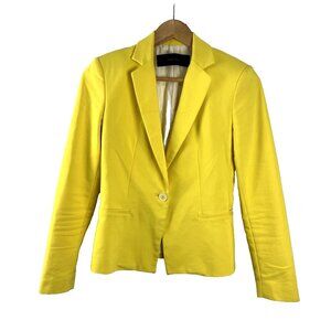 Zara Lemon Yellow Blazer Women's Size XS